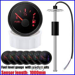 100-1000mm Fuel Level Sender Sensor 0-190ohms 52mm Fuel Level Gauge For Boat Car