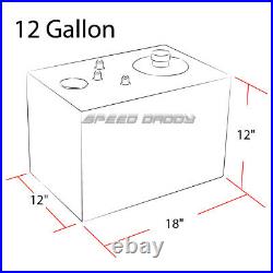 12 Gallon Top-feed Coated Fuel Cell Gas Tank+cap+level Sender+nylon Line Kit