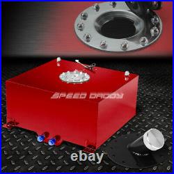 15.5 Gallon/59l Red Aluminum Fuel Cell Gas Tank+cap+level Sender+45° Filler Neck
