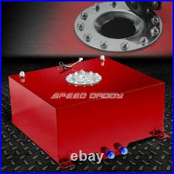 15.5 Gallon/59l Red Aluminum Fuel Cell Gas Tank+cap+level Sender+45° Filler Neck