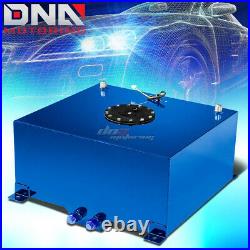 15.5 Gallon Light Performance Blue Coated Aluminum Fuel Cell Tank+level Sender