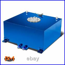 15.5 Gallon Lightweight Aluminum Blue Fuel Cell/Gas Tank+Level Sender Polish Cap