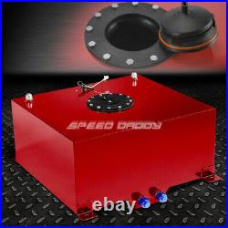15.5 Gallon Red Coated Aluminum Racing/drift Fuel Cell Gas Tank+level Sender