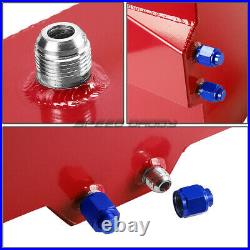 15 Gallon Red Aluminum Fuel Cell Gas Tank+cap+level Sender+nylon Fuel Line Kit