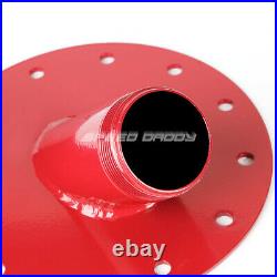 15 Gallon Red Coated Aluminum Fuel Cell Gas Tank+level Sender+45 Fast Fill Neck