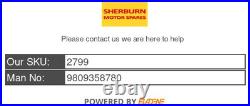 2018 Peugeot 3008 Diesel Genuine Fuel Pump / Level Sender Unit 9809358780