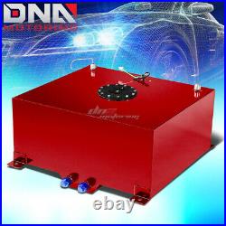 20 Gallon Light Performance Red Coated Aluminum Fuel Cell Tank+level Sender