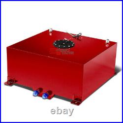 20 Gallon Lightweight Red Aluminum Gas Fuel Cell Tank+level Sender 20x24x10