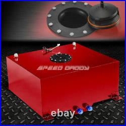 20 Gallon Red Coated Aluminum Racing/drifting Fuel Cell Gas Tank+level Sender