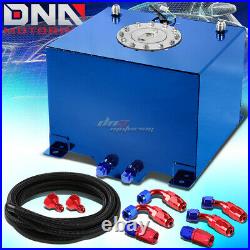 8 Gallon/30.5l Blue Aluminum Fuel Cell Gas Tank+level Sender+nylon Oil Feed Kit