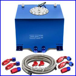 8 Gallon/30.5l Blue Aluminum Fuel Cell Gas Tank+level Sender+steel Oil Feed Kit