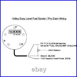 Holley Easy Level Universal Floatless Fuel Level Sender SAE 5 Bolt (5 x 54mm)