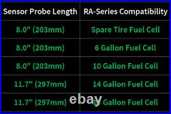 Radium Fuel Level Sender Shrouded 0-90 Ohm 8-Inch