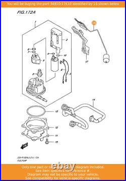 SUZUKI Gauge Assy, fuel Level Sender, 34810-17K10 OEM